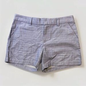 Tommy Hilfiger Blue Diamond Pattern Chino Shorts Cotton Sz 6